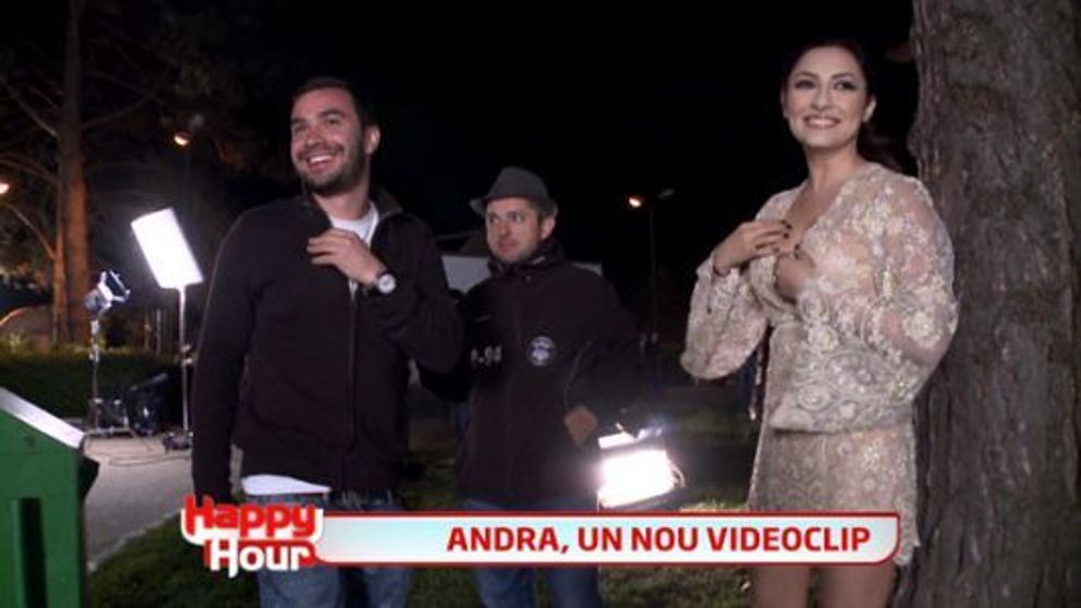 Afla cum au decurs filmarile la cel mai nou videoclip al Andrei si cum a sustinut-o Maruta pe sotia sa