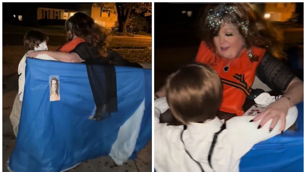 Video viral de 18 milioane de vizualizări pe TikTok! Scena finală din Titanic a fost recreată într-un singur costum de Halloween: „Sunt pe jos de râs”
