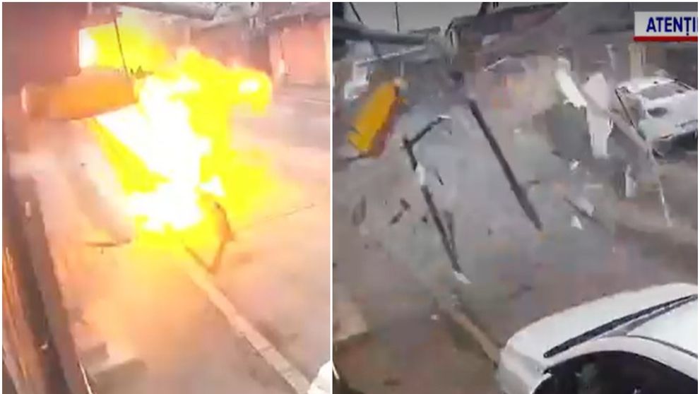 Momentul exploziei din Sectorul 2 al Bucureștiului a fost filmat! Scenele sunt absolut șocante: „A bubuit până la...”