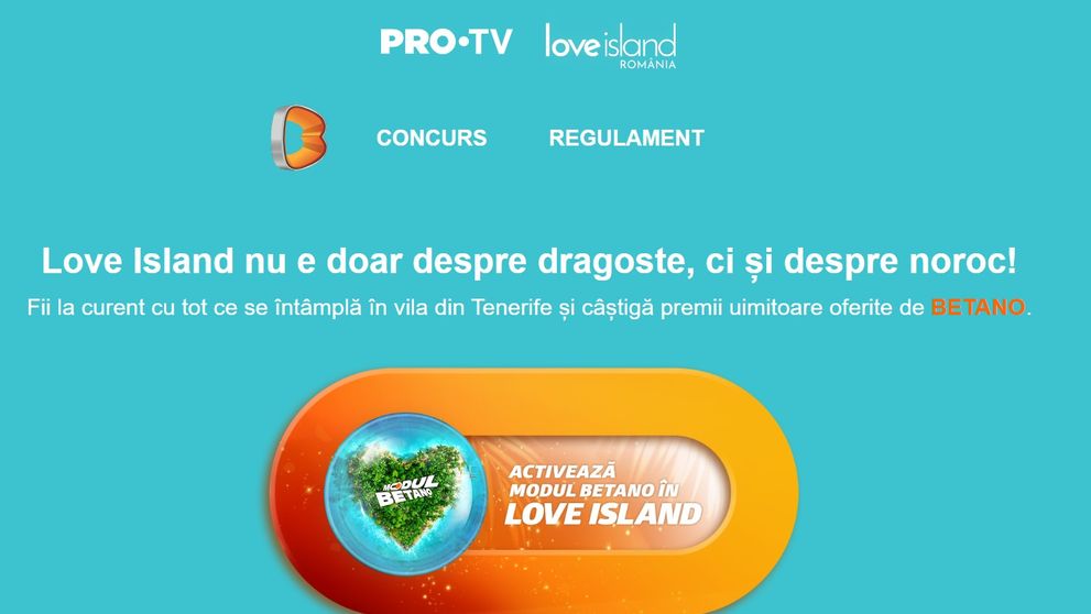 Love Island și Betano te invită la câștig