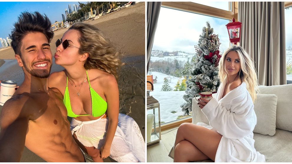 De la soare și plaja din Dubai, la zăpadă și ciocolată caldă! Otniela Sandu și Sebastian Dobrincu, imagini superbe din escapada la munte