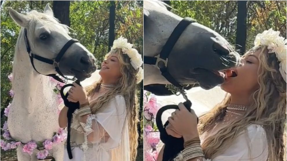Loredana Groza șochează din nou! După ce s-a sărutat cu un tânăr de 19 ani, artista a trecut la un alt nivel: s-a sărutat cu un cal. Momentul a fost filmat, iar videoclipul face înconjurul internetului