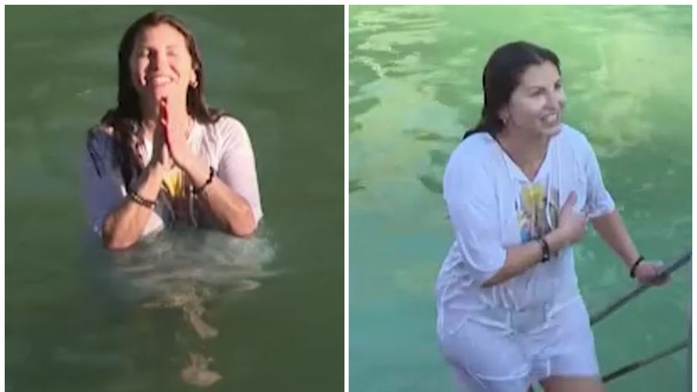 Cine e cântăreața care s-a scufundat într-un lac de Bobotează, pe rit vechi. „Trebuie să știi cum să lucrezi cu interiorul tău ca să nu-ți fie frig”