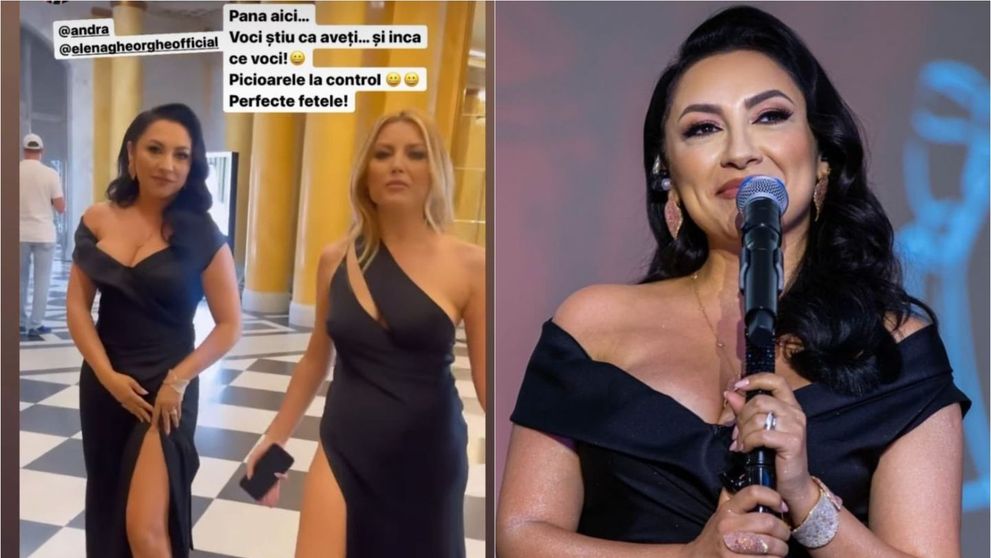 Andra și Elena Gheorghe, una mai sexy ca alta la o gală mondenă: “Așa arată o divă!