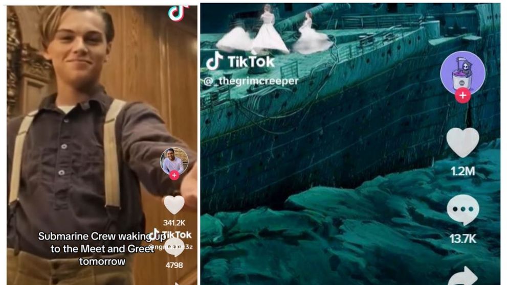 VIRAL pe TikTok. Cum au reacționat ”fantomele” de pe Titanic când au văzut submarinul cu milionari