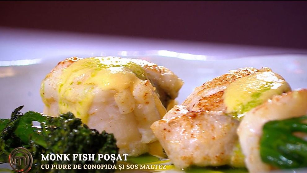 Masterchef 2024, 30 septembrie. Eduard Mezinka - Coadă de monk fish poșată