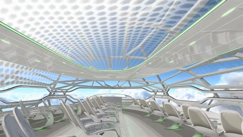 Cum vor arata avioanele in 2050: De la tavan panoramic pana la barul si sala de jocuri FOTO