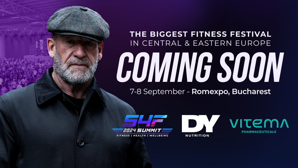 (P) Sense4FIT Summit 2024: parteneriat cu Dorian Yates, DY Nutrition și Vitema