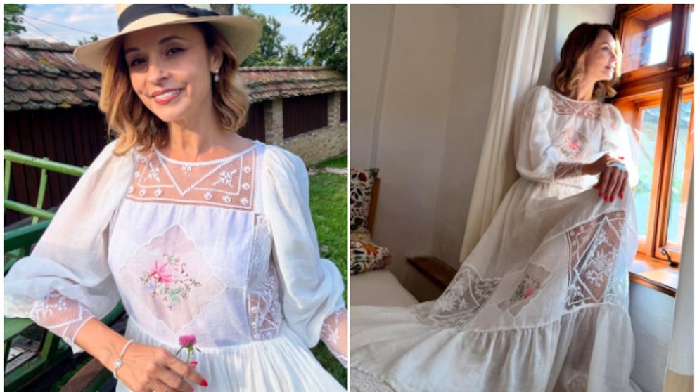 O apariție de poveste: Andreea Marin într-o rochie atemporală care a stârnit curiozitatea fanilor. Toți au vrut să știe cât costă și de la ce brand este