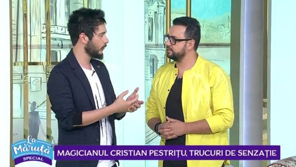 Cristian Pestrițu, magicianul de la Românii au talent, l-a impresionat pe Cătălin Măruță cu un număr inedit de magie 