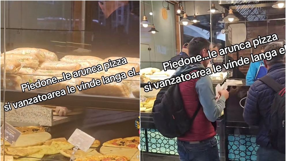 „Piedone aruncă pizza și vânzătoarea o dă clienților”. Scene greu de privit la o patiserie din București! Ce a făcut o lucrătoare comercială chiar în timpul controlului ANPC. Imaginile au ajuns virale