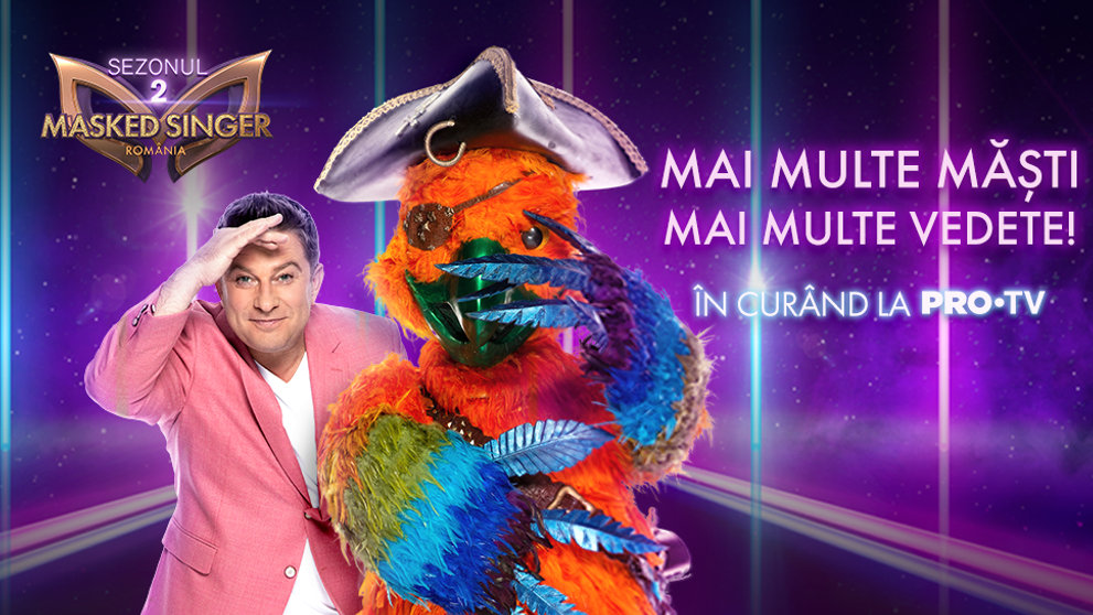 Masked Singer România revine cu cel de-al doilea sezon de pe 9 septembrie, în fiecare joi, de la ora 21:30, la PRO TV