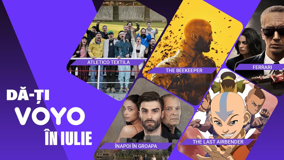 În iulie, vezi pe VOYO filme de box-office: „The Beekeeper”, „Ferrari” și „The Last Airbender”