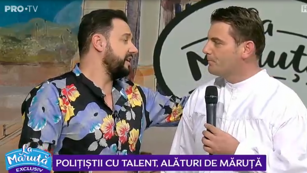 VIDEO Polițiștii cu talent, alături de Măruță