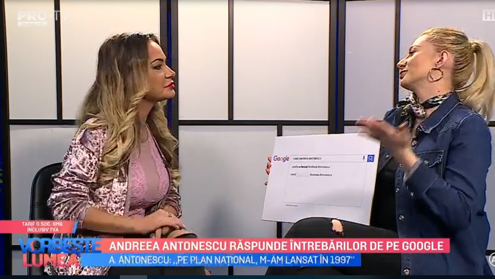 VIDEO Andreea Antonescu răspunde întrebărilor de pe Google
