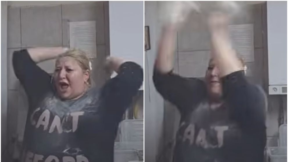 Diana Șoșoacă, filmată în timp ce se bătea cu făină într-o pizzerie. Ce mesaje a putut transmite europarlamentara: „Ciuperci otrăvitoare pentru domnul...”