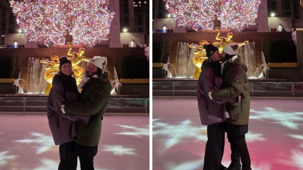 El are 61 de ani, iar ea 52, și formează cel mai adorabil cuplu de la Hollywood. S-au distrat ca doi copii la patinoar, printre sărutări și gesturi tandre