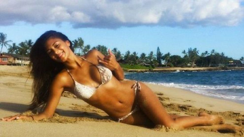 Nicole Scherzinger a oferit o priveliste indecenta pe plaja. Cum s-a dat in spectacol fosta iubita a lui Lewis Hamilton