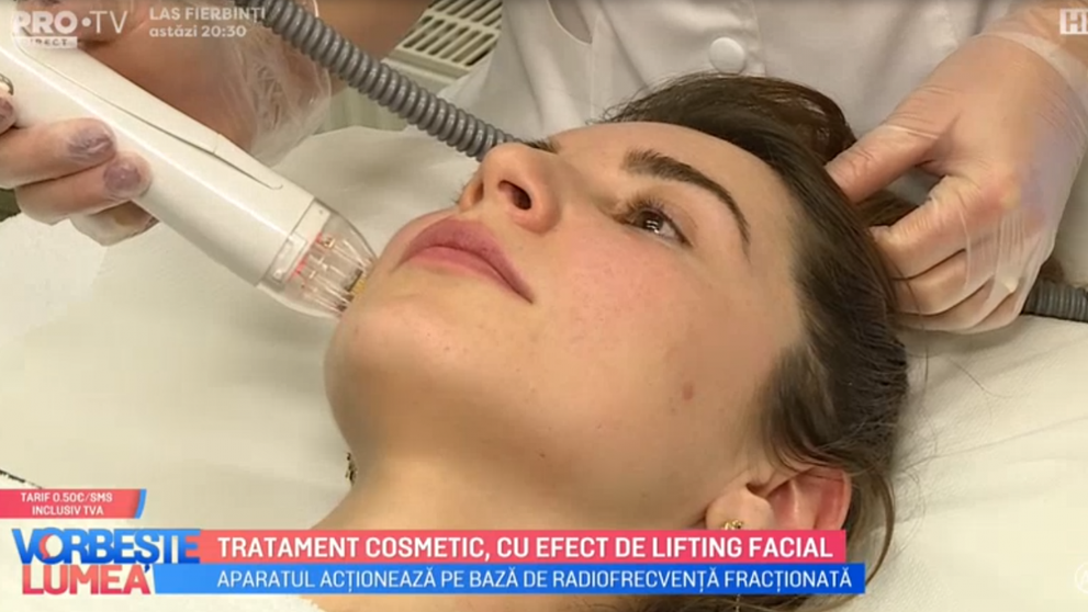 VIDEO Tratament cosmetic, cu efect de lifting facial