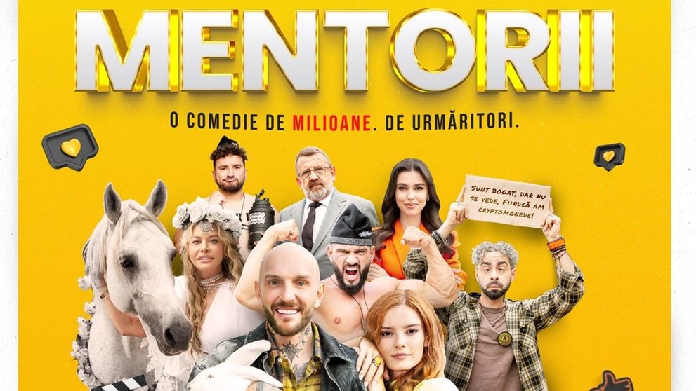 MENTORII, cea mai așteptată comedie a anului 2025, ajunge în cinematografele din România, începând cu 28 Februarie