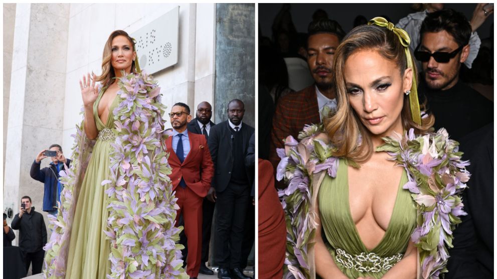 Este imposibil să îi faci concurență! Jennifer Lopez, apariție de neegalat la Săptămâna Modei de la Paris