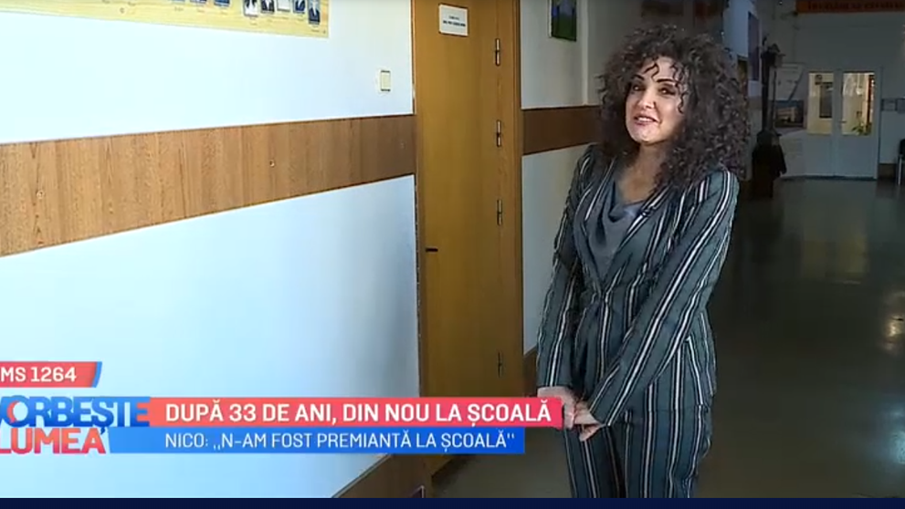 VIDEO Nico și-a adus aminte de copilărie și s-a reîntors la școala unde a învățat