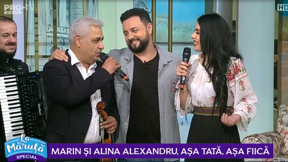 VIDEO Marin și Alina Alexandru, așa tată, așa fiică