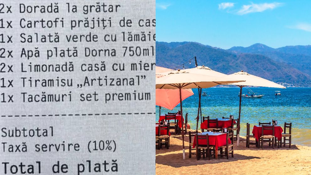 „Este prima și ultima dată când le mai calc pragul!”. Nota de plată cât o factură întreagă la un restaurant din Mamaia Nord. Cât a costat masa pentru două persoane. Doar un tiramisu a fost 62 de lei