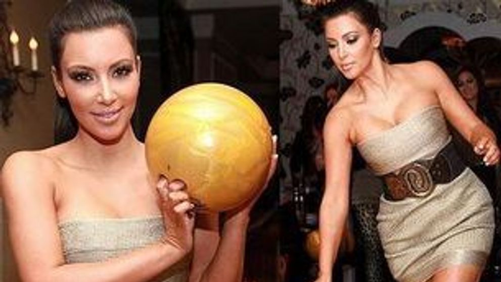 Kim Kardashian, supersexy la bowling!