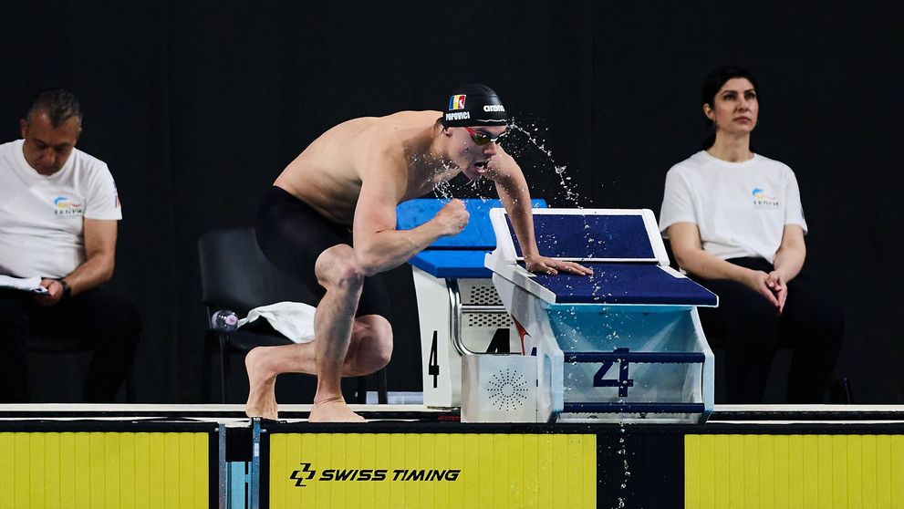 David Popovici a câştigat a doua medalie de aur la Campionatul Naţional. Ce tatuaj și-a făcut înotătorul - FOTO