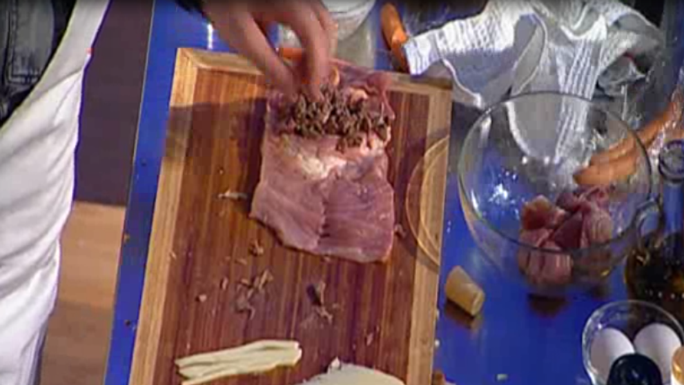 Reteta MasterChef: Rulada de porc cu ficatei si cascaval