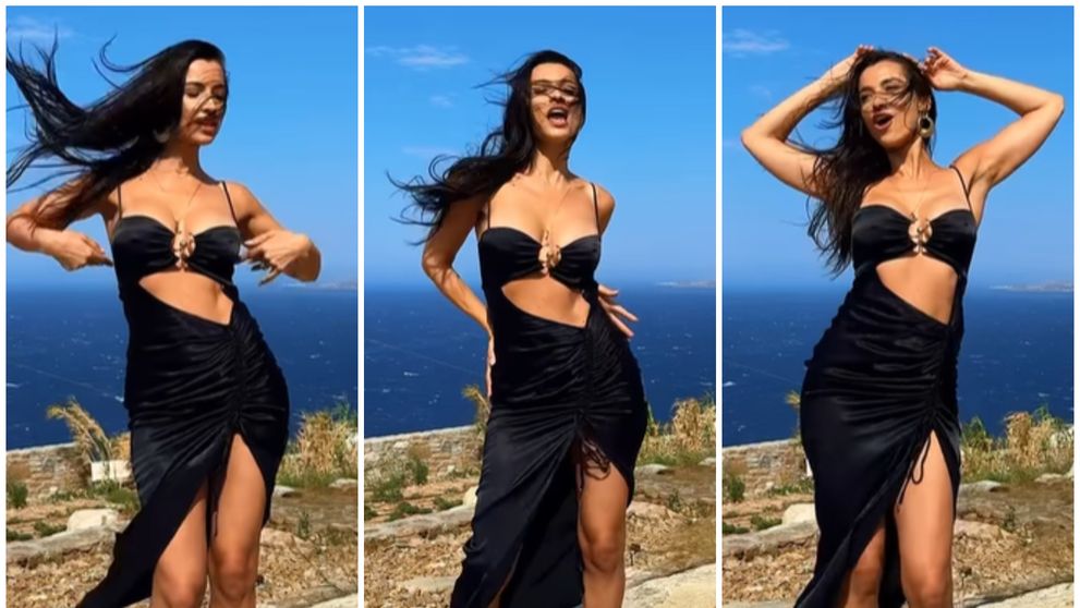 Lili Sandu, dans senzual în Mykonos, într-o ținută incendiară. Fanii, fascinați: 