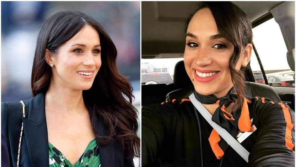 FOTO Asemănarea izbitoare dintre Meghan Markle și o stewardesă. Zici că sunt surori gemene