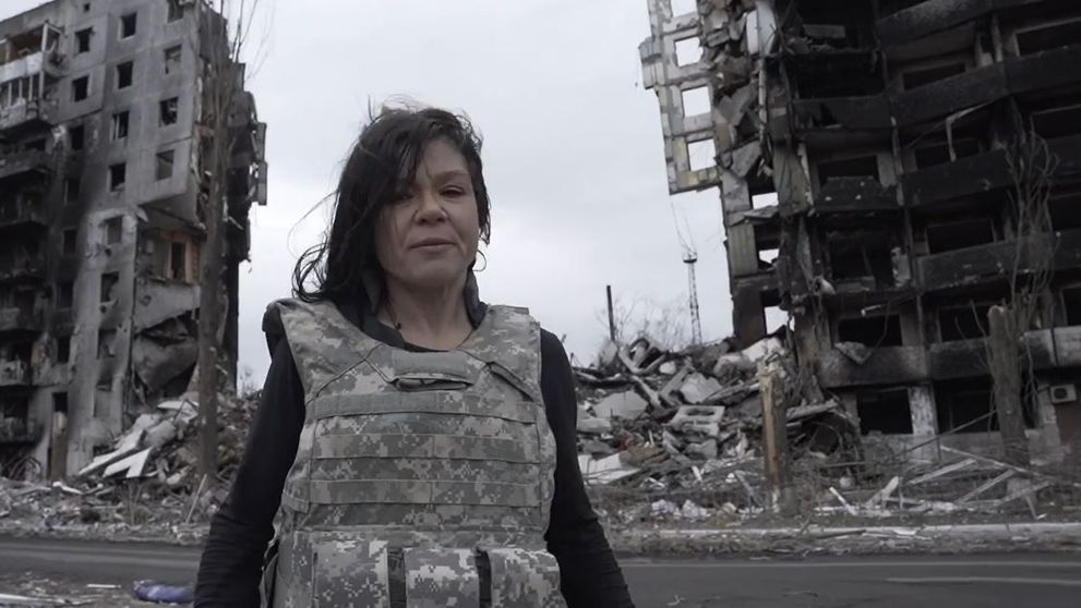 Imagini cutremurătoare filmate de cântăreața Ruslana în orașul Borodyanka, aflat în apropiere de Bucha