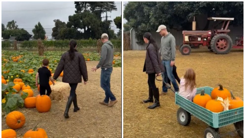 Un clip cu copiii prințului Harry și ai lui Meghan Markle  a topit inimile internauților! Archie și Lilibet au crescut, sunt adorabili și aleargă pe un câmp plin de dovleci