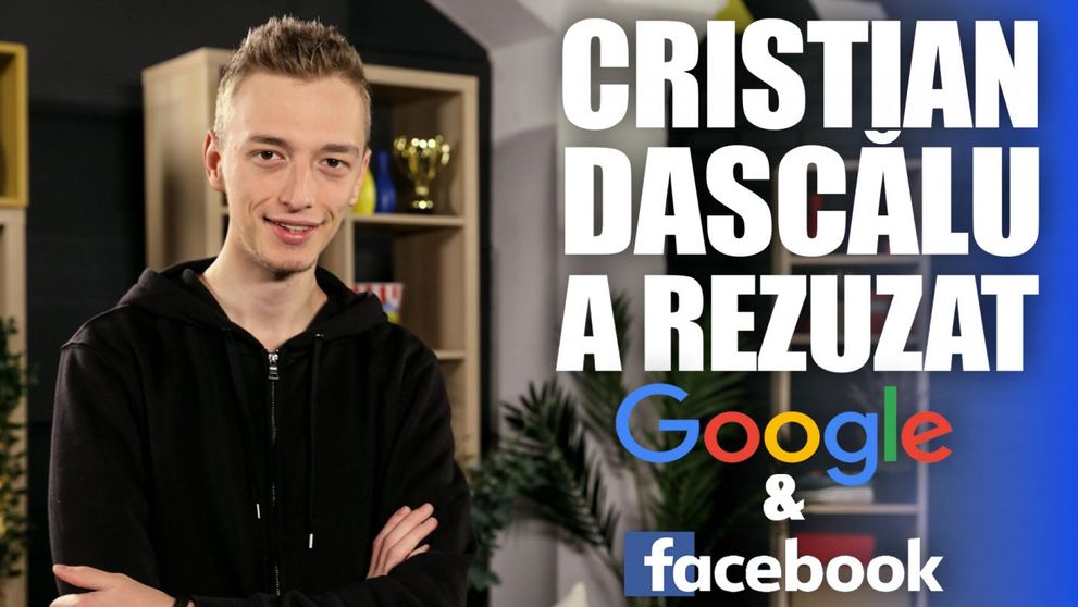 Cristian Dascălu, despre cum a refuzat oferte de la Google şi Facebook. De ce s-a întors în România