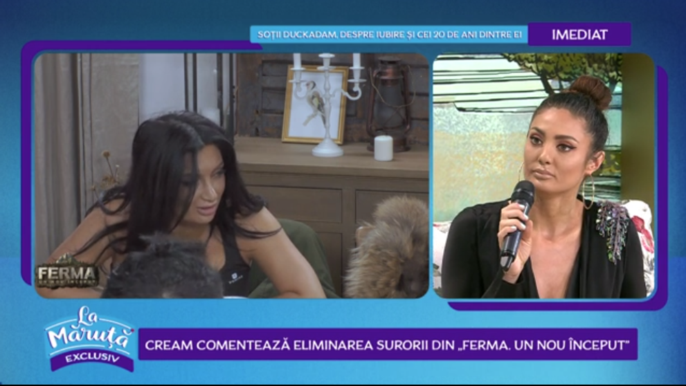 Claudia Pavel comentează eliminarea surorii sale din Ferma. Cu ce explicații a venit
