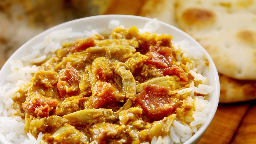 Curry de pui cu orez basmati