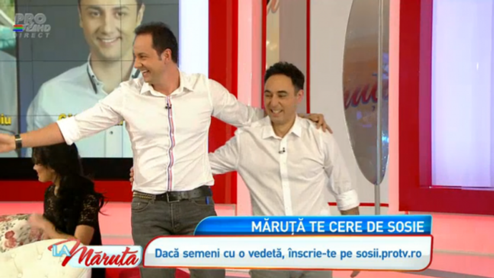 Au crezut ca vad dublu! Maruta si-a adus sosia in emisiune! Uite cat de bine seamana cei doi