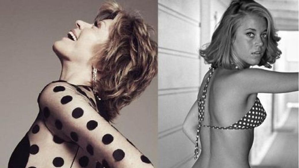 La 73 de ani actrita Jane Fonda uimeste intr-o rochie transparenta. Cum arata acum 40 de ani