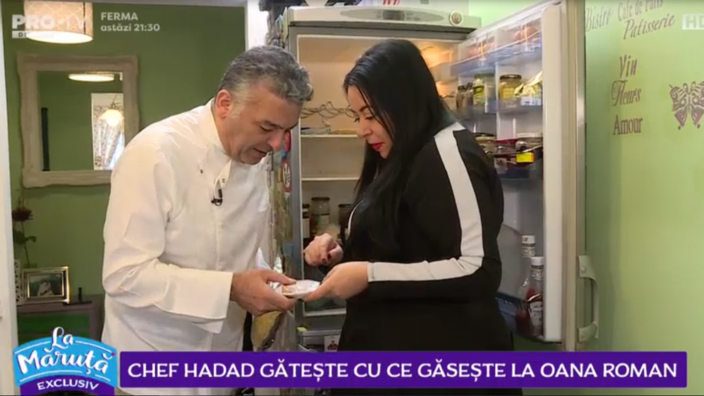 VIDEO Chef Hadad gătește cu ce găsește la Oana Roman