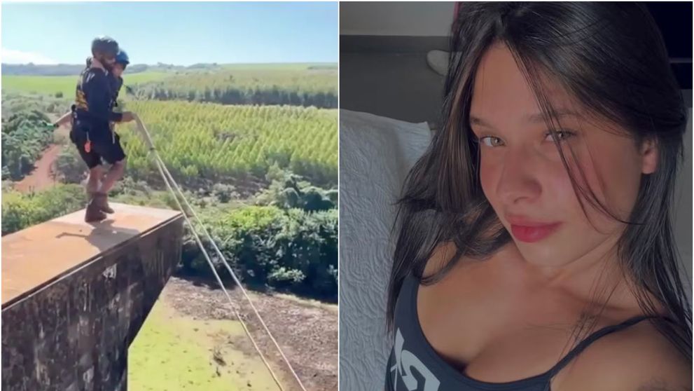 Imagini halucinante cu instructorul de bungee jumping, arestat după ce Maria a fost aruncată de la 40 de metri, fără echipament. Bărbatul a sărit în gol cu un copil de câțiva ani