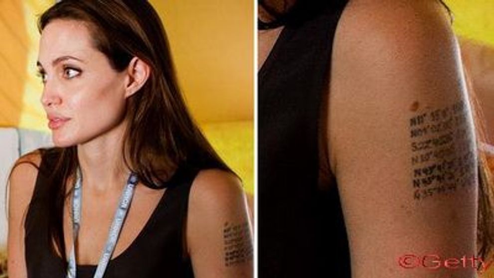 Angelina Jolie si-a facut un nou tatuaj! Mai adopta inca un copil?