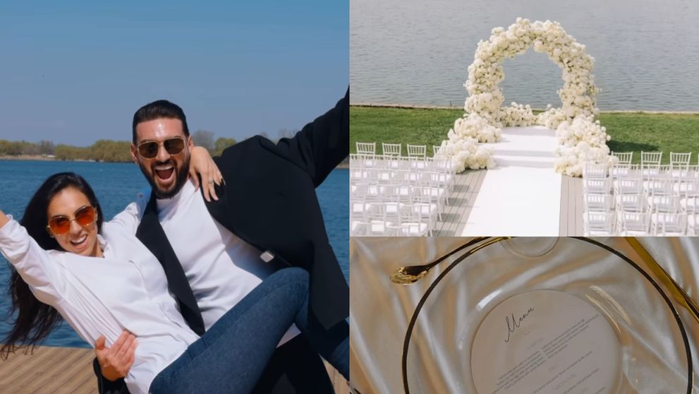 Dorian Popa și Andreea se căsătoresc oficial în România. Primele imagini de la locația de poveste unde va avea loc marele eveniment. Ce vor mânca invitații la nunta lor