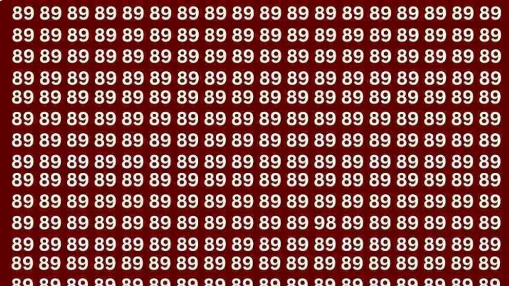 Iluzie optică virală. Tu poți găsi numărul 98 în mai puţin de 5 secunde?