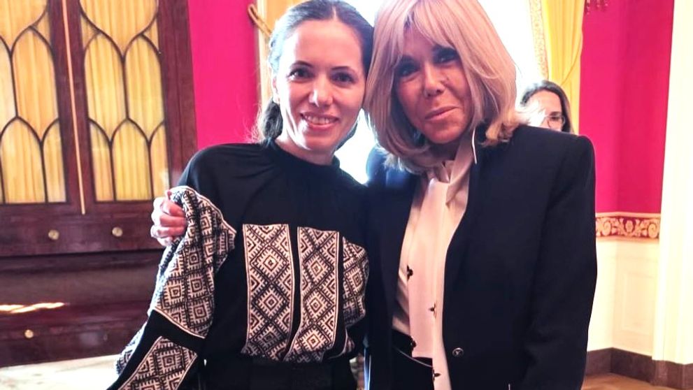 Mirabela Grădinaru, definiția eleganței cu ținute create de designeri români, în cadrul vizitei de la Washington