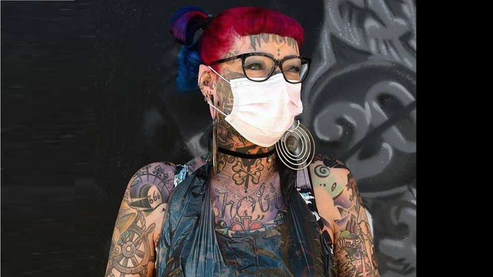 Daneza Sarah Bizarra și standardul ei de frumusețe feminină: peste 400 de tatuaje și piercinguri pe corp