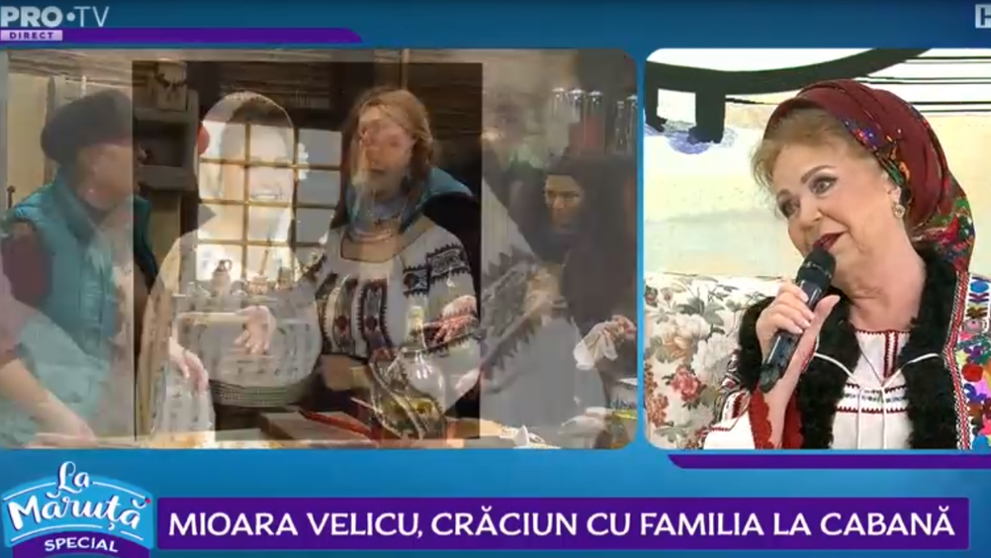 VIDEO Mioara Velicu, Crăciun cu familia la cabană