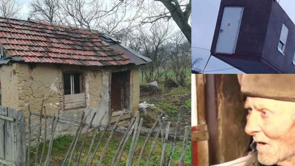 Gest impresionant pentru un batran care locuia intr-o cocioaba mica si darapanata