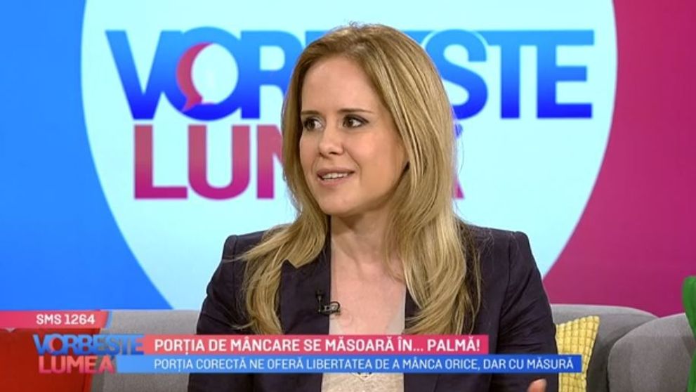 Porția corectă de mâncare nu este în farfurie, ci în palmă. Mihaela Bilic te învață cum să măsori fiecare aliment